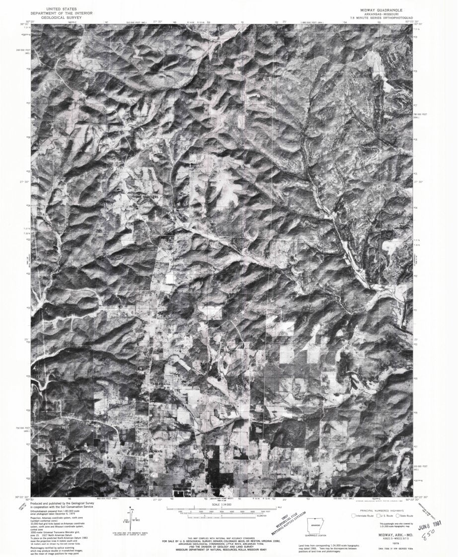 Midway, ARMO (1979, 24000Scale) Map by United States Geological