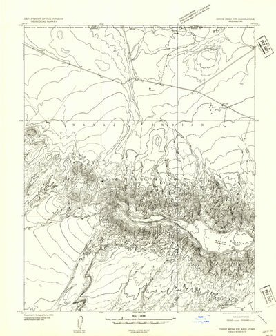 Toh Atin Mesa West, AZ-UT (1953, 24000-Scale) Preview 1