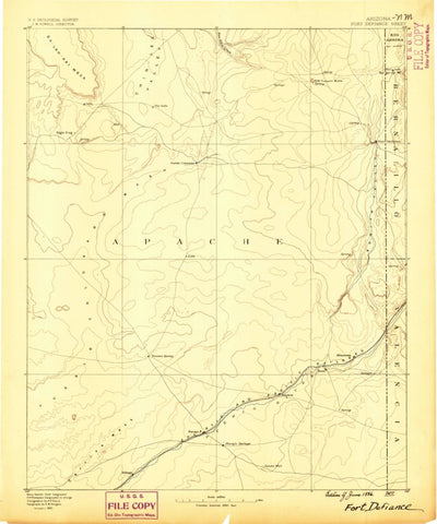 Gallup W, NM-AZ (1886, 250000-Scale) Preview 1