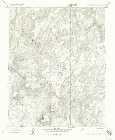 Tsaile Butte, AZ-NM (1955, 24000-Scale) Preview 1