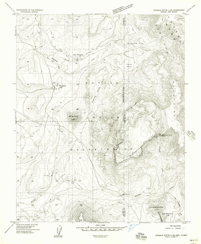 Upper Wheatfields, AZ-NM (1955, 24000-Scale) Preview 1