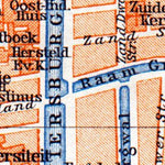 Amsterdam, central part map, 1904