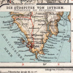 Map of Istria, 1905