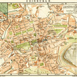 Edinburgh city map, 1899. Environs of Edinburgh