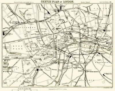 Sketch plan of London, 1907