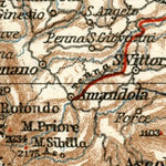 Ancona to Pescara eastern coast map, 1929