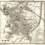 Rimini town plan, 1909