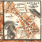 Cetinje city plan, 1911