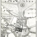 Hampton Court Palace and Bushy Park map, 1909