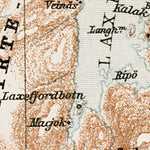 Stjernö - Hammerfest - Nordkap - Vadsö tourist route map, 1931