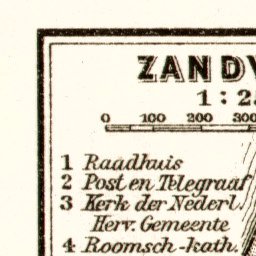 Zandvoort town plan, 1909