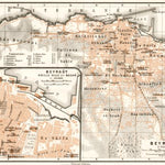 Beirut (بيروت‎) city map, 1911