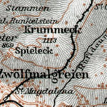 Bozen (Bolzano) and Gries, region map, 1910