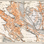 Bergen city map, 1911