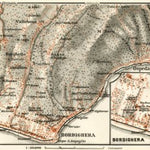 Bordighera environs map, 1913