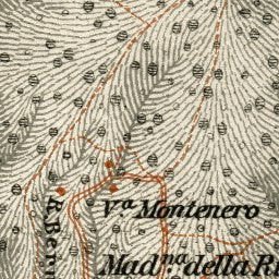 Bordighera environs map, 1913