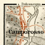 Bordighera environs map, 1913