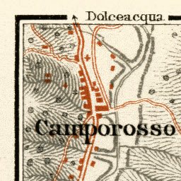 Bordighera environs map, 1913