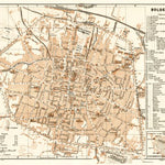 Bologna city map, 1908