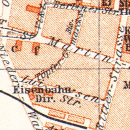 Posen (Poznań). City map, 1906