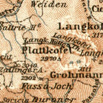 Bolzano's eastern environs map, 1906