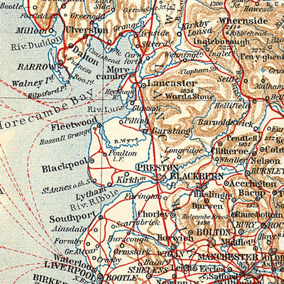 England and Wales map, 1909