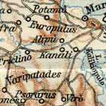 Corfu Isle map, 1928