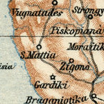 Corfu Isle map, 1928