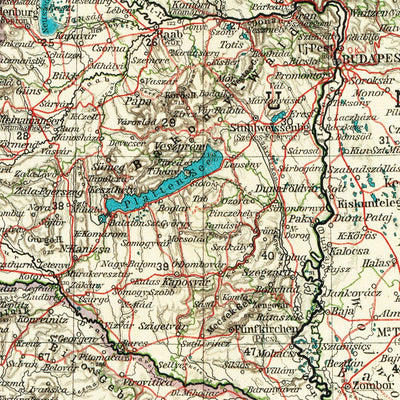 General map of the Austro-Hungarian Empire, 1905