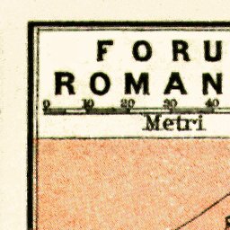 Rome, the Roman Forum plan, 1898