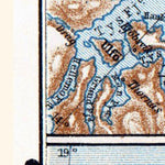 Stjernö - Hammerfest - Nordkap - Vadsö tourist route map, 1910