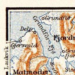 Östvaagö (Østvagøy) map, 1910