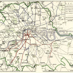 London City Council Tramway network map, 1904