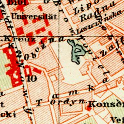 Warsaw (Варшава, Warschau, Warszawa) city and environs Map, 1899 by ...