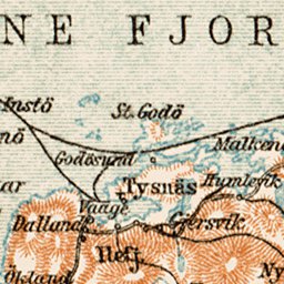 Inner (Ytre) Hardanger, region map, 1931