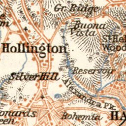Hastings city map, 1906. Environs of Hastings