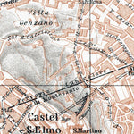 Naples (Napoli) city map, 1911