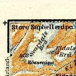 Inner Sognefjord district map, 1910