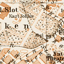 Oslo city map, 1929