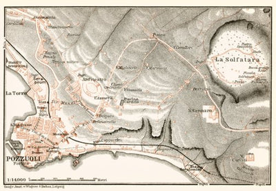 Pozzuoli and environs map, 1912