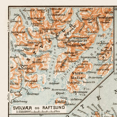 Östvaagö (Østvagøy) map, 1931