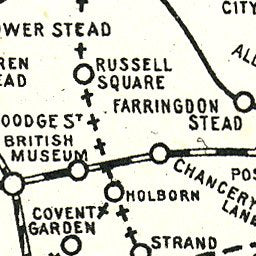 London tube diagram, 1911