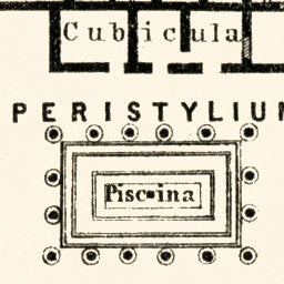 Pompei (Pompeii) town plan,Casa di Pansa, 1929