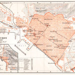 Thessaloniki (Θεσσαλονίκη, Selanik) city map, 1905