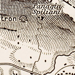 Samos (Σάμος), ancient site map drawn after Ernst Fabricius, 1914