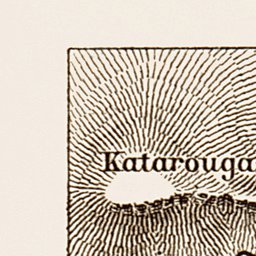 Samos (Σάμος), ancient site map drawn after Ernst Fabricius, 1914