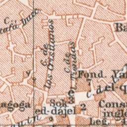 Tánger (طنجة, Tangier) city map, 1929