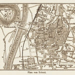Trient (Trento) city map, 1903