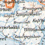 Environs of Reykjavik (Southwest Iceland) map, 1911