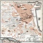 Tánger (طنجة, Tangier) city map, 1913
